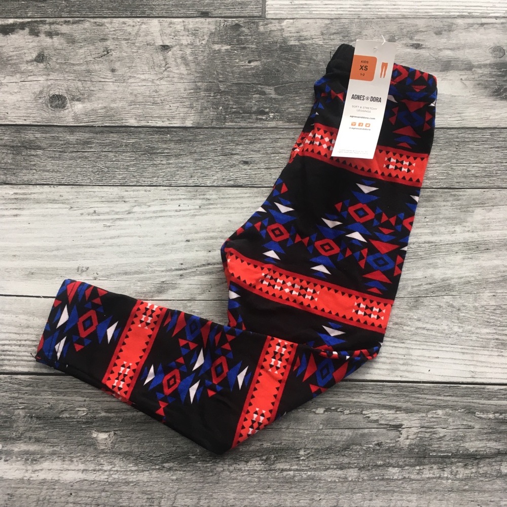Kids Unisex Leggings, XS (Size 1-2)